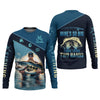 Joycorners Mine's So Big I Have To Use Two Hands Funny Fishing Shirt, SPF Shirt For Men, Gift For Fisherman