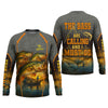 Joycorners The Bass Are Calling And I Must Go Largemouth Bass Fishing SPF Shirt For Men, Funny Fishing Shirt