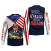 Joycorners Make Fishing Great Again Patriotic Fishing Shirt, American Flag Fishing Shirt, Fishing UPF Shirts, Men's Fishing Shirt