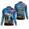Joycorners Just Another Beer Drinker With A Fishing Problem UPF Fishing Shirt, Men's Fishing Shirts, Funny Fisherman Gift
