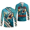 Joycorners Shark Fishing SPF Shirts, Shark Attack Danger Area Fishing Shirts For Men, Funny Fisherman Gift