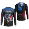 Joycorners Largemouth Bass Fishing Patriotic Fishing Shirt, SPF Shirt For Men, Presents For Fishermen