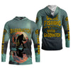 Joycorners Gone Fishing With Sasquatch Bassquatch Fishing UPF Shirts, Fishing Gifts For Men, Men's Fishing Shirt