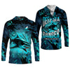 Joycorners Hunt or Be Hunted Deep Sea Danger Performance Fishing Shirts, Fishing Gifts For Men, Men's Fishing Shirt