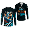 Joycorners Shark Fishing SPF Shirts, Unleash Your Inner Rebel Performance Fishing Shirts, Fishing Shirts For Men