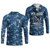 Joycorners I Just Hold My Rod Wiggle My Worm And Bam! She's On It Funny Fishing Shirt, SPF Shirt For Men, Gift For Fisherman