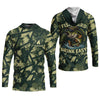 Joycorners Fish Hard Drink Easy Green Camo Funny Fishing Shirt, SPF Shirt For Men, Largemouth Bass Fishing Shirts For Men
