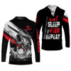 Joycorners Eat Sleep Fish Repeat Water Splash Fishing UPF Shirts, Fisherman Gift, Fishing Shirts For Men