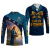 Joycorners Jesus Said Go Fishing Funny Fishing Shirt, Christian Fishing SPF Shirt For Men, Men's Fishing Shirts Long Sleeve