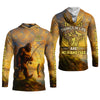 Joycorners The Best Things In Life Are Wild And Free Bigfoot Sunset Funny Fishing Shirt, SPF Shirt For Men