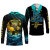Joycorners Happiness Is A Big Bass And A Limit Of Panfish Fishing UPF Shirts, Funny Fishing Shirt, Fishing Gifts For Men