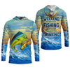 Joycorners Weekend Forecast Fishing With A Chance Of Drinking Men's Fishing Shirt, Mahi Fishing Shirt, UPF Fishing Shirt