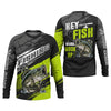 Joycorners Hey Fish Wanna Hook Up Neon Fishing SPF Shirt For Men, Fishing Gifts For Men, Men's Fishing Shirt