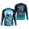 Joycorners Life Is Good Fishing Makes It Better Performance Fishing Shirts, Swordfish Fishing SPF Shirt For Men
