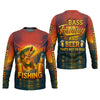 Joycorners Bass Fishing And Beer That's Why I'm Here SPF Shirt For Men, Fishing Gifts For Men, Custom Fishing Shirts
