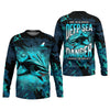 Joycorners Hunt or Be Hunted Deep Sea Danger Performance Fishing Shirts, Fishing Gifts For Men, Men's Fishing Shirt