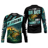 Joycorners I Like Big Bass And I Cannot Lie Shirt, Funny Fishing T-shirt, SPF Shirt For Men, Gift For Fisherman