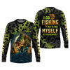 Joycorners I Go Fishing Not To Find Myself But To Lose Myself Funny Fishing Shirt, SPF Shirt For Men, Gift For Fisherman