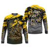 Joycorners Fish Fear Me Funny Skeleton Fishing UPF Shirts, Men's Fishing Shirts Long Sleeve, Fishing Gifts For Men