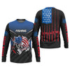 Joycorners Largemouth Bass Fishing Patriotic Fishing Shirt, SPF Shirt For Men, Presents For Fishermen