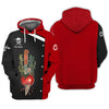CHEF - Personalized Name 3D Black & Red All Over Printed Shirt