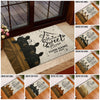Joycorners Personalized Three Cows Home Sweet Home Doormat (10 Cattle Breeds)