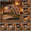 Joycorners Personalized Sunset Zipper Horse Portrait Cap