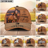 Joycorners Personalized Wild Soul Leather Style Horse Cap