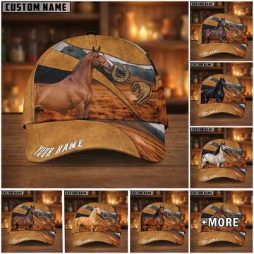 Joycorners Horse Riding Custom Name Cap Design (9 Breeds)