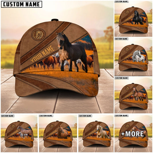 Joycorners Wild Horse Western Cap – Vintage Ranch Cowboy Horse Art