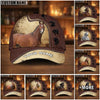 Joycorners Personalized Equestrian Leather Pattern Classic Cap ( 9 Breeds)