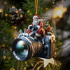 Joycorners Santa Photographer Home Decor Christmas Ornament, Personalized Ornament8 2D Flat LM2211