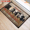 Joycorners Black Hereford Welcome Custom Name Doormat