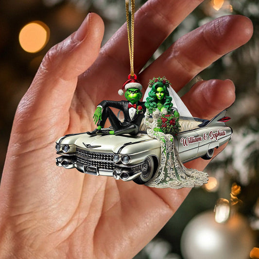 Joycorners Wedding Home Decor Christmas Ornament, Personalized Ornament 2D Flat LM2211