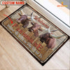 Joycorners Watusi Welcome Custom Name Doormat