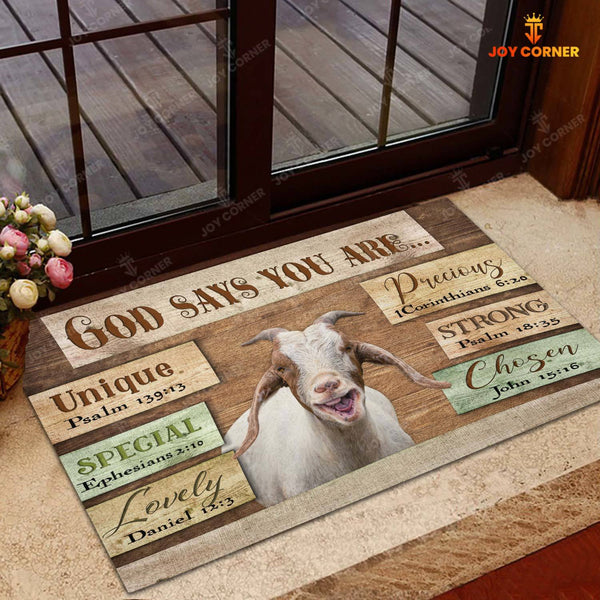 God Says You Are - Goat Cattle Doormat