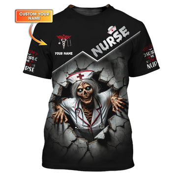 Joycorners 3D Full Print Nurse Halloween T-Shirts Personalized Name Gift For Nurse Lovers MT2509