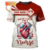 Joycorners Nurse Custom T-Shirts Keep Calm I'm A Nurse 3D Full Print 3D Shirt Gift For Nurse Lovers MT2509