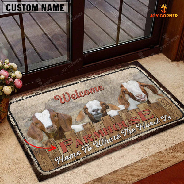 Joycorners Boer Personalized - Welcome  Doormat