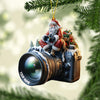 Joycorners Santa Photographer Home Decor Christmas Ornament, Personalized Ornament8 2D Flat LM2211