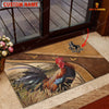 Joycorners Chicken Personalized - Welcome  Doormat