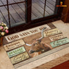 God Says You Are - Texas Longhorn Cattle Doormat