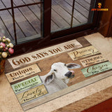 God Says You Are - Brahman Cattle Doormat