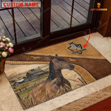 Joycorners Horse Personalized - Welcome  Doormat