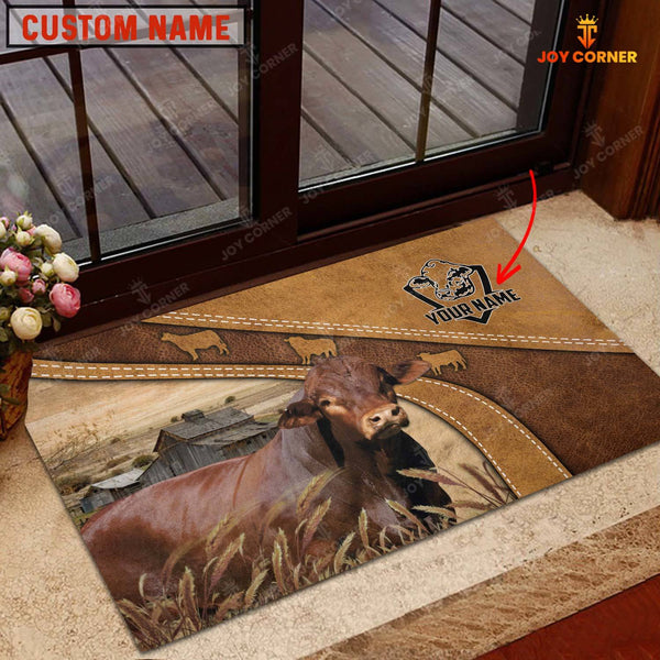 Joycorners Beefmaster Personalized - Welcome  Doormat