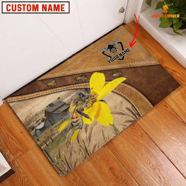 Joycorners Beekeeper Personalized - Welcome Brown Doormat