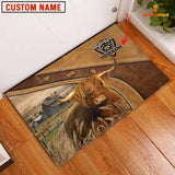 Joycorners Highland Cattle Personalized - Welcome  Doormat