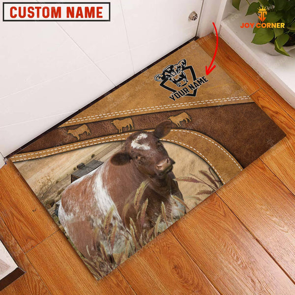 Joycorners Shorthorn Personalized - Welcome  Doormat