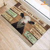 God Says You Are - Black Baldy Cattle Doormat