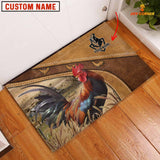 Joycorners Chicken Personalized - Welcome  Doormat